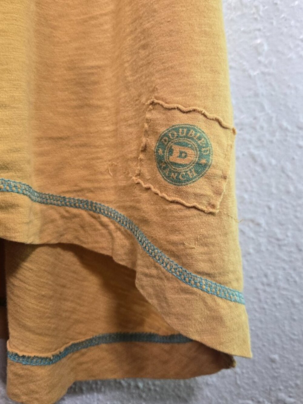 Double D Ranch Embroidered Panel V-Neck Tee - Picture 4 of 5